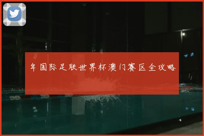 年国际足联世界杯澳门赛区全攻略